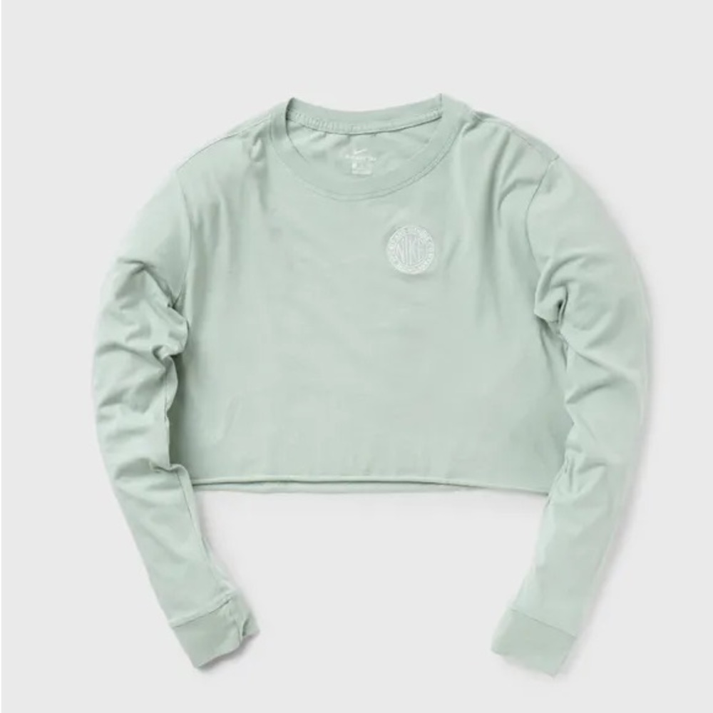 Nike Femme Long Sleeve Cropped Shirt